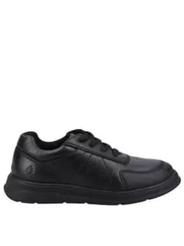 Hush Puppies Robert Snr School Shoe, Black, Size 5 Older