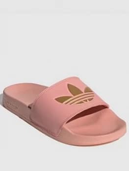 adidas Adilette Lite Slides - Pink, Size 4, Women
