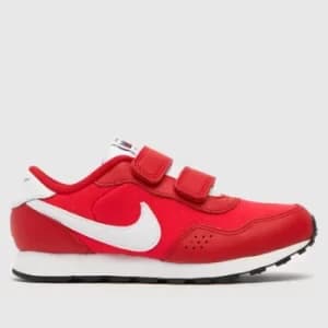 Nike Red Md Valiant Se Boys Junior Trainers