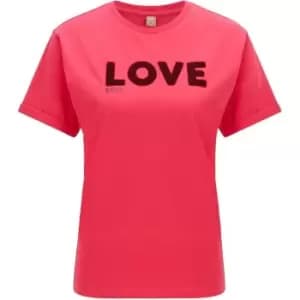Boss Elinea Sequin T-Shirt - Pink