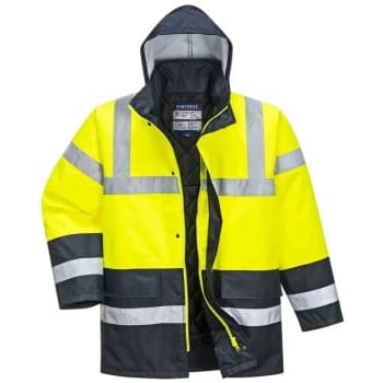 Portwest S466YERXXL - sz 2XL Hi-Vis Contrast Traffic Jacket - Yellow