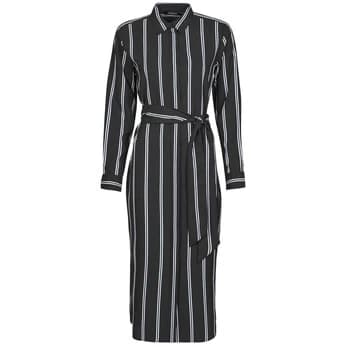 Lauren Ralph Lauren RYNETTA-LONG SLEEVE-CASUAL DRESS womens Long Dress in Black - Sizes US 6,US 8,US 10,US 2,US 4