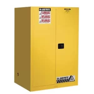 Justrite FM safety cupboards, HxWxD 1651 x 1092 x 864 mm, self-closing doors, for water hazardous media, yellow