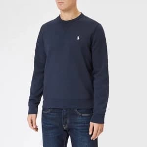 Polo Ralph Lauren Mens Double Knit Sweatshirt - Aviator Navy - S