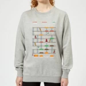 Marvel Deadpool Retro Game Womens Sweatshirt - Grey - L