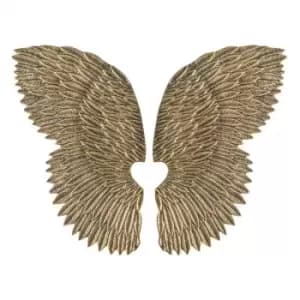Gallery Interiors Paris Wings Sculpture in Antique Gold