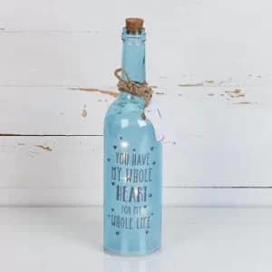 Petit Cheri Blue Whole Heart Light Up Bottle (Pack of 4)