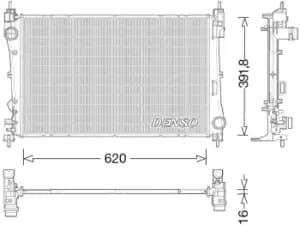 Denso DRM13017 Radiator Genuine OE Quality Component