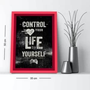 3550AHS-015 Multicolor Decorative Framed MDF Painting