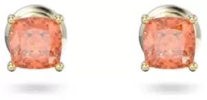 Swarovski 5639123 Stilla Stud Earrings Orange Cushion Cut Jewellery