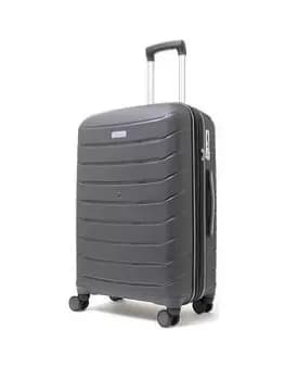 Rock Luggage Prime NG70502 8 Wheel Medium Charcoal Suitcase