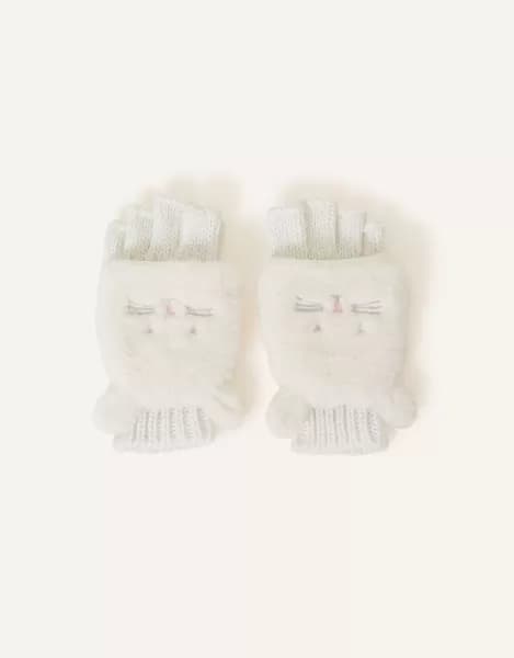 Fluffy Bunny Capped Gloves