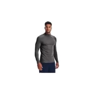 Under Armour Mens ColdGear Armour Fitted Mock - CHARCOAL - L