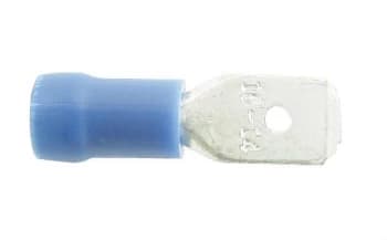 Wiring Connectors - Blue - Spade - 3.7mm - Pack of 25 PWN788 WOT-NOTS