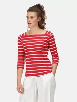 Regatta Polexia T-Shirt - Red/White, Size 12, Women
