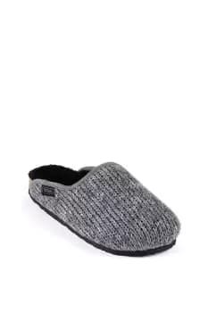 Knitted Mule Slippers with Cork and EVA Sole