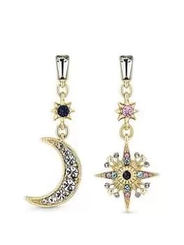Mood Gold Multi Coloured Celestial Drop Earring