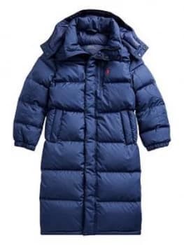 Ralph Lauren Boys Padded Jacket With Removable Hood - Navy, Size Age: 6 Years