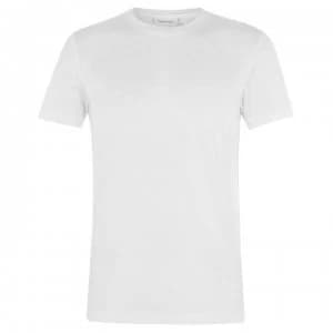 Calvin Klein Plain Crew Neck T Shirt - White 105