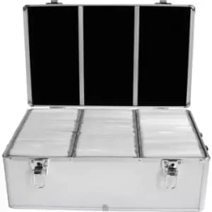 MediaRange CD hardcase 500 CDs/DVDs/Blurays Aluminium Silver (W x H x D) 447 x 180 x 300 mm BOX77