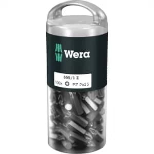 Wera 850/1Z Extra Tough Pozi Screwdriver Bits PZ2 25mm Pack of 100
