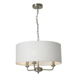Village At Home Grantham 3-Light Ceiling Light - Nickel