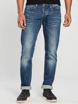 Denham Comfort Slim Jean, Active Dark Blue, Size 30, Length Regular, Men