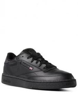 Reebok Classic Club C 85 Essentials, Black, Size 10, Women