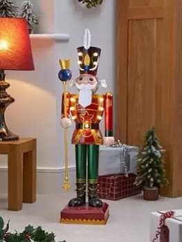 Three Kings 80 Cm Lit Christmas Nutcracker - Traditional