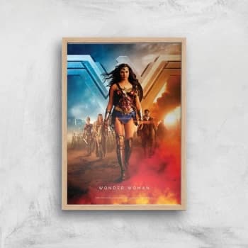 DC Wonder Woman Giclee Art Print - A2 - Wooden Frame