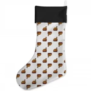 Christmas Turkey Print Christmas Stocking