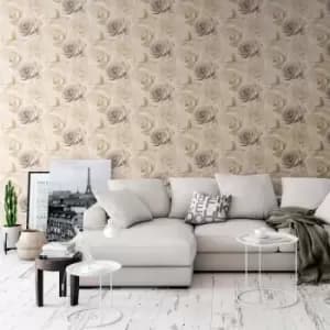 Muriva Madison Wallpaper, Beige