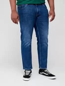Tommy Hilfiger Big & Tall Regular Fit Mercer Jeans - Indigo , Indigo, Size 42, Inside Leg Regular, Men