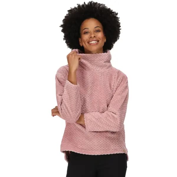 Regatta Womens Bekkah Luxury Fluffy Fleece 16 - Bust 40' (102cm) Powder Pink Plait RWA539-XUH-16