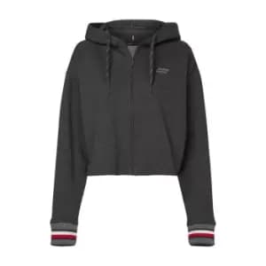 Tommy Sport Lurex Zip Hoodie - Grey