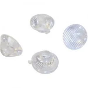 LED optics Water clear Rippled Transparent 16 No. of LEDs ma