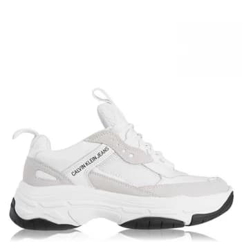 Calvin Klein Jeans Marvin Lace Up Trainers - White
