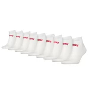 Levis 9 Pack of Logo Trainer Socks - White
