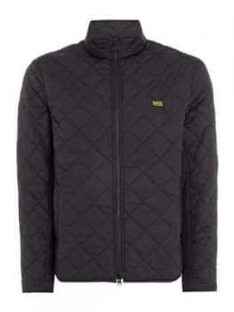 Mens Barbour International Quilted Gear Jacket Black