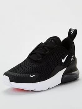 Nike Air Max 270 Childrens Trainers - Black/White