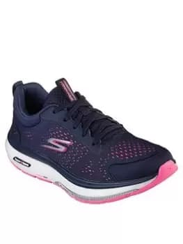 Skechers Go Walk Workout Walker Trainers, Navy, Size 4, Women