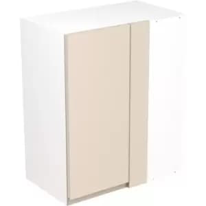 Kitchen Kit Flatpack J-Pull Kitchen Cabinet Wall Blind Corner Unit Super Gloss 600mm in Cashmere MFC