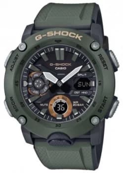 Casio G-Shock Carbon Core Guard Green Rubber Strap GA- Watch