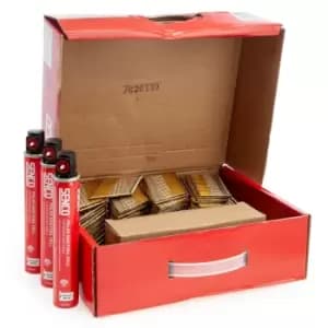 Senco GE55AXBKR-FCB Galvanised Collated Ring Shank Nails 2.87mm x 65mm + 3 Fuel