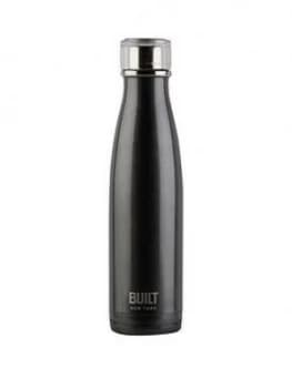 Built Hydration Double Walled Stainless Steel 17Oz Water Bottle ; Charcoal