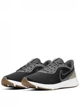 Nike Revolution 5 - Black/Grey, Size 8, Men