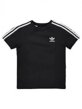 Adidas Originals Childrens New Icon Short Sleeve T-Shirt - Black/White