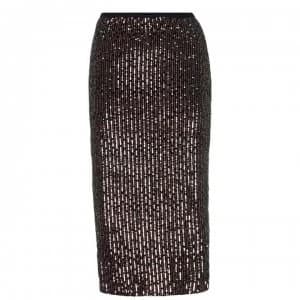 Vero Moda Callie Sequin Skirt - Black