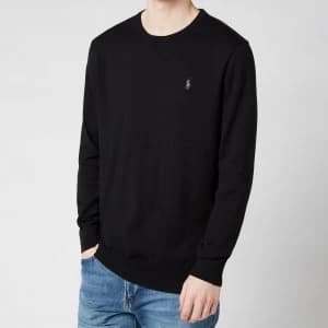 Polo Ralph Lauren Mens Slim Fit Cotton Sweatshirt - Polo Black - L