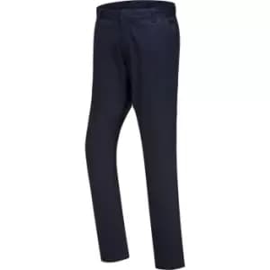 Portwest Mens Stretch Slim Chino Trousers Dark Navy 28" 31"